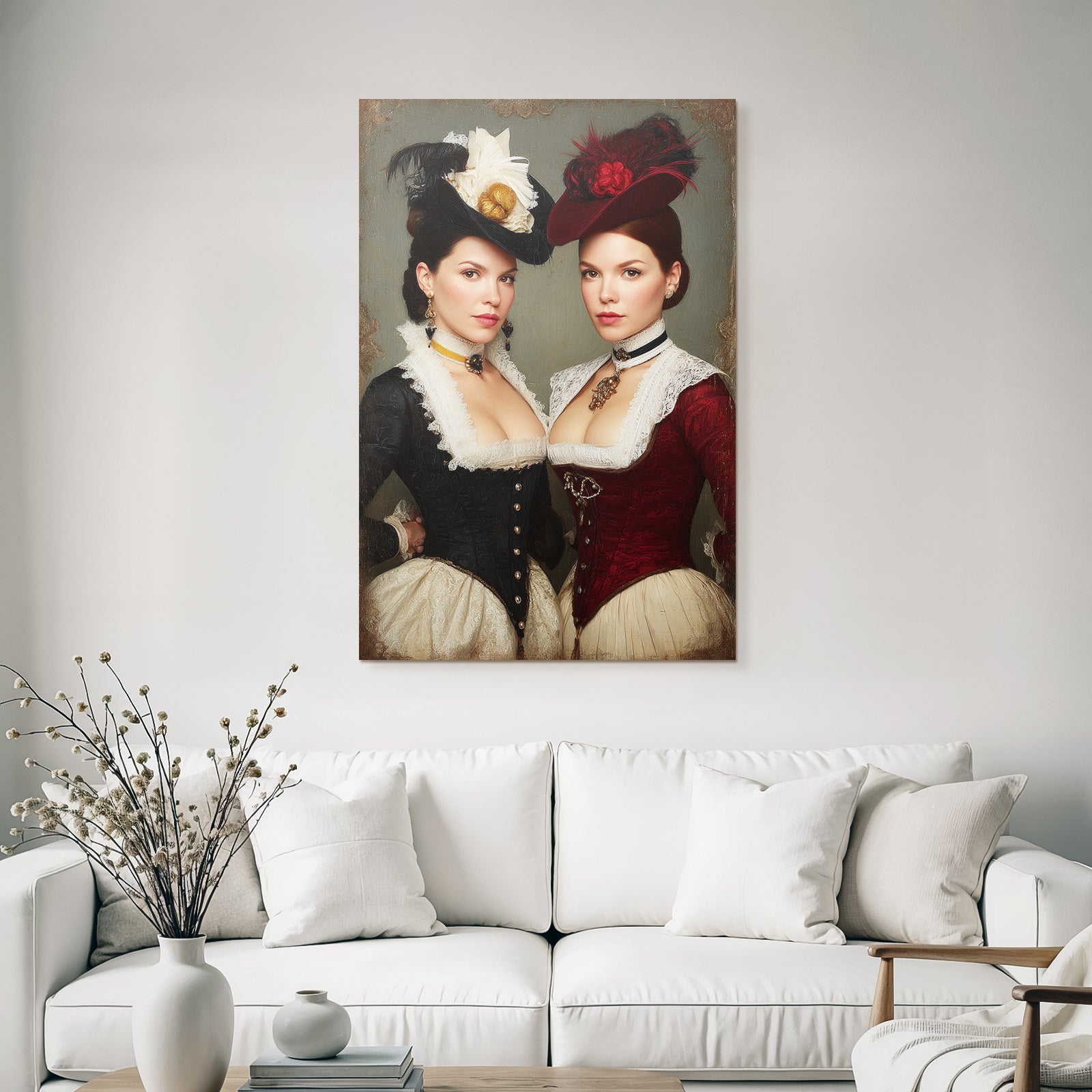 Vintage Frauen Mode 19 Jahrhundert Mit Hueten
