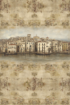 Wasserfront Stadt Dorf Mit Architektur Kunstwerk | Klassisch | Einrichtungsstile
