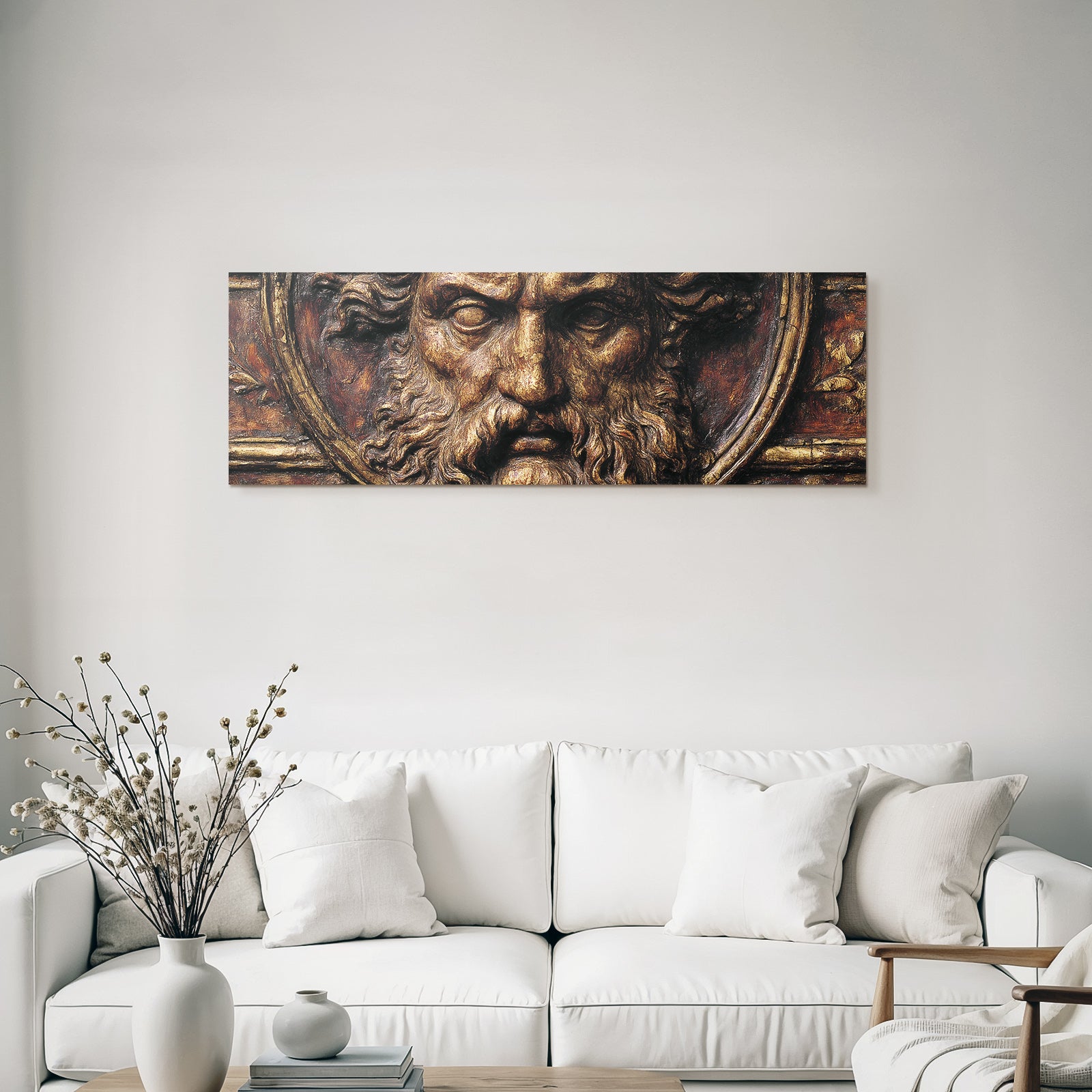 Carved Face Historical Or Mythological Figure