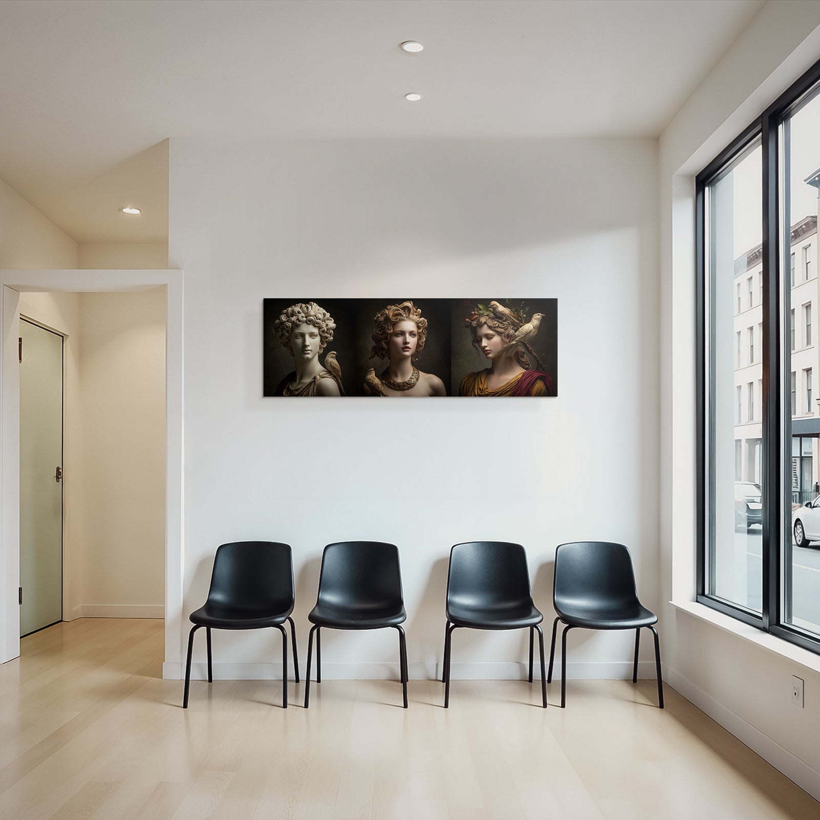 Drei Busts Natur Und Schoenheit Kunstvolle Gestaltung