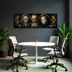 Drei Figuren Kunstberarbeitung Baroque Stil Oriantierte Elemente