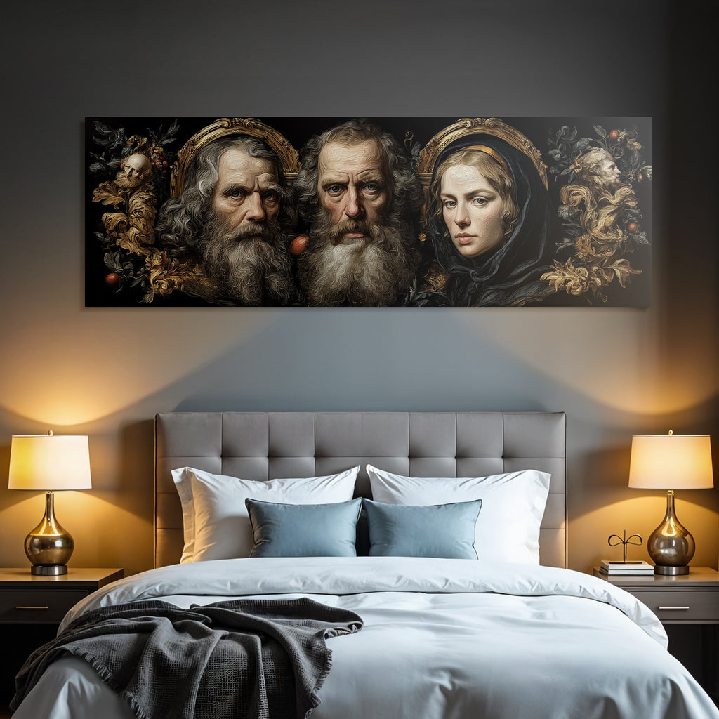 Drei Figuren Kunstberarbeitung Baroque Stil Oriantierte Elemente