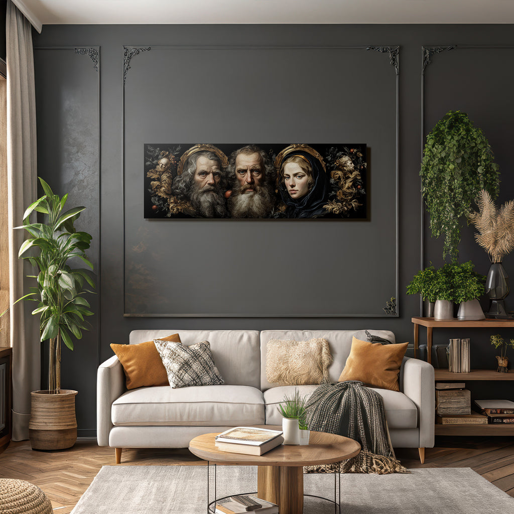 Drei Figuren Kunstberarbeitung Baroque Stil Oriantierte Elemente
