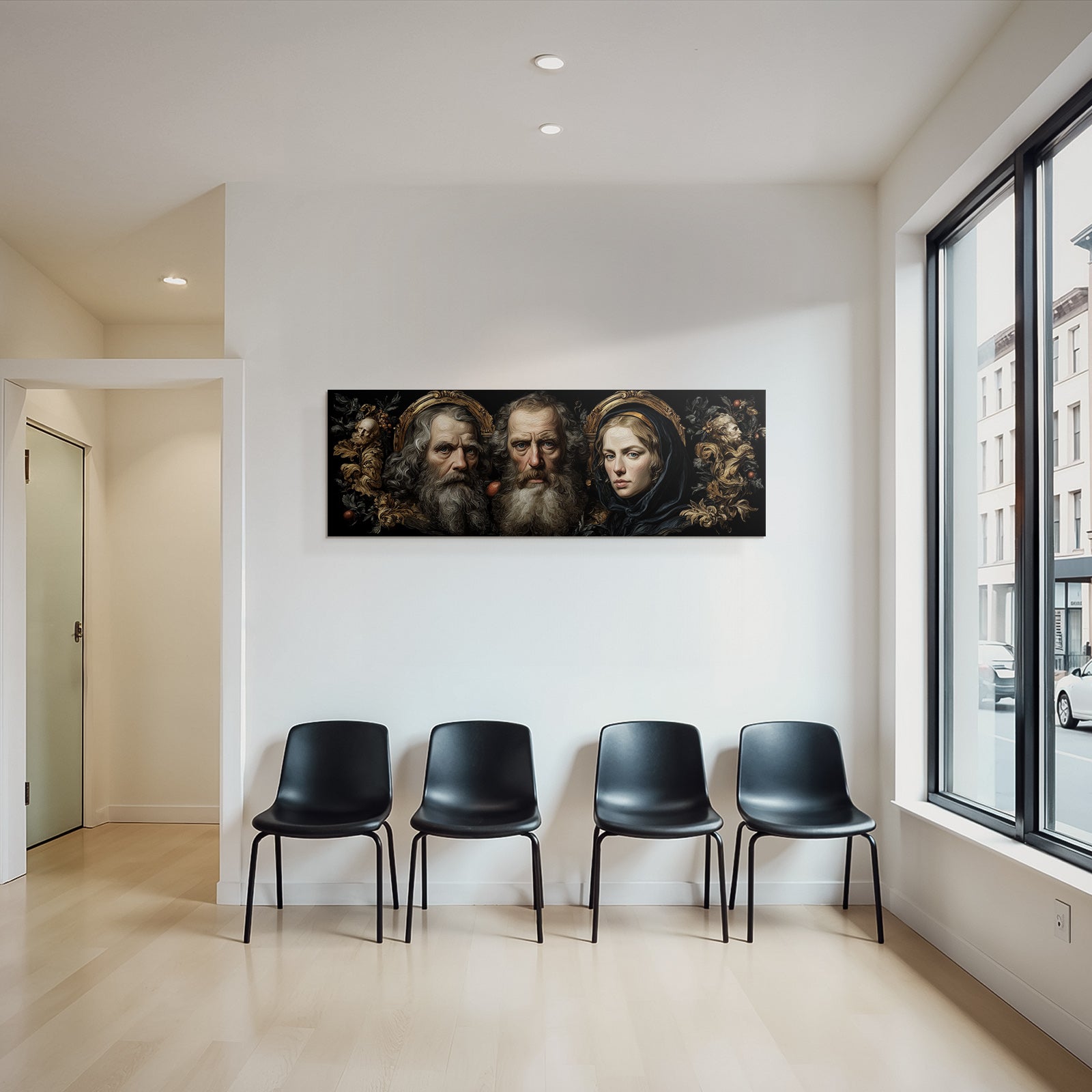 Drei Figuren Kunstberarbeitung Baroque Stil Oriantierte Elemente