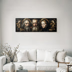 Drei Figuren Kunstberarbeitung Baroque Stil Oriantierte Elemente