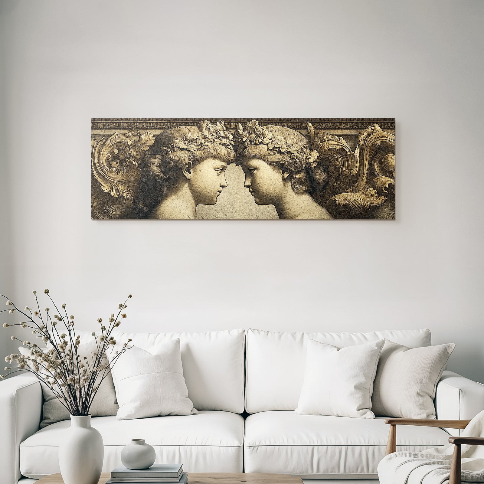 E Neoe Figuren Eleganz Harmonie Blumenverzierung