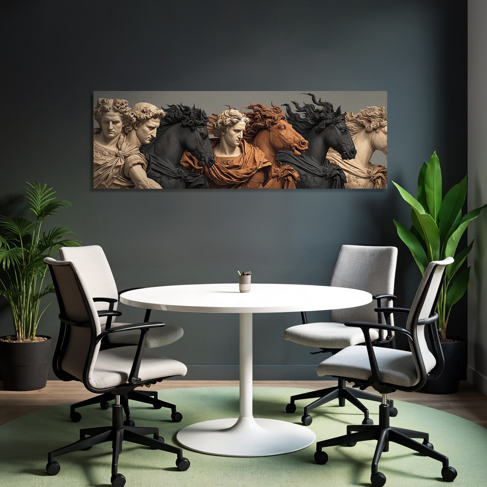 E Skulpturen Hauptszenen Modern Kunstwerk