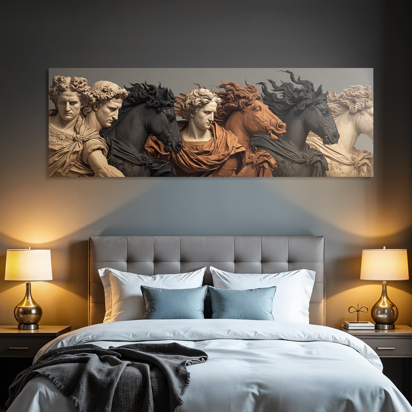 E Skulpturen Hauptszenen Modern Kunstwerk