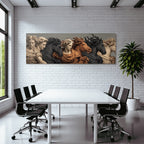 E Skulpturen Hauptszenen Modern Kunstwerk