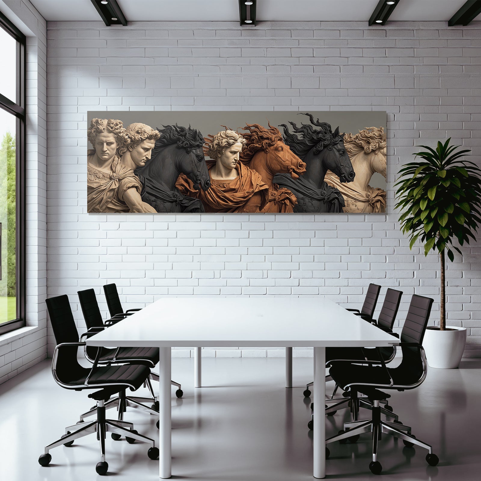 E Skulpturen Hauptszenen Modern Kunstwerk
