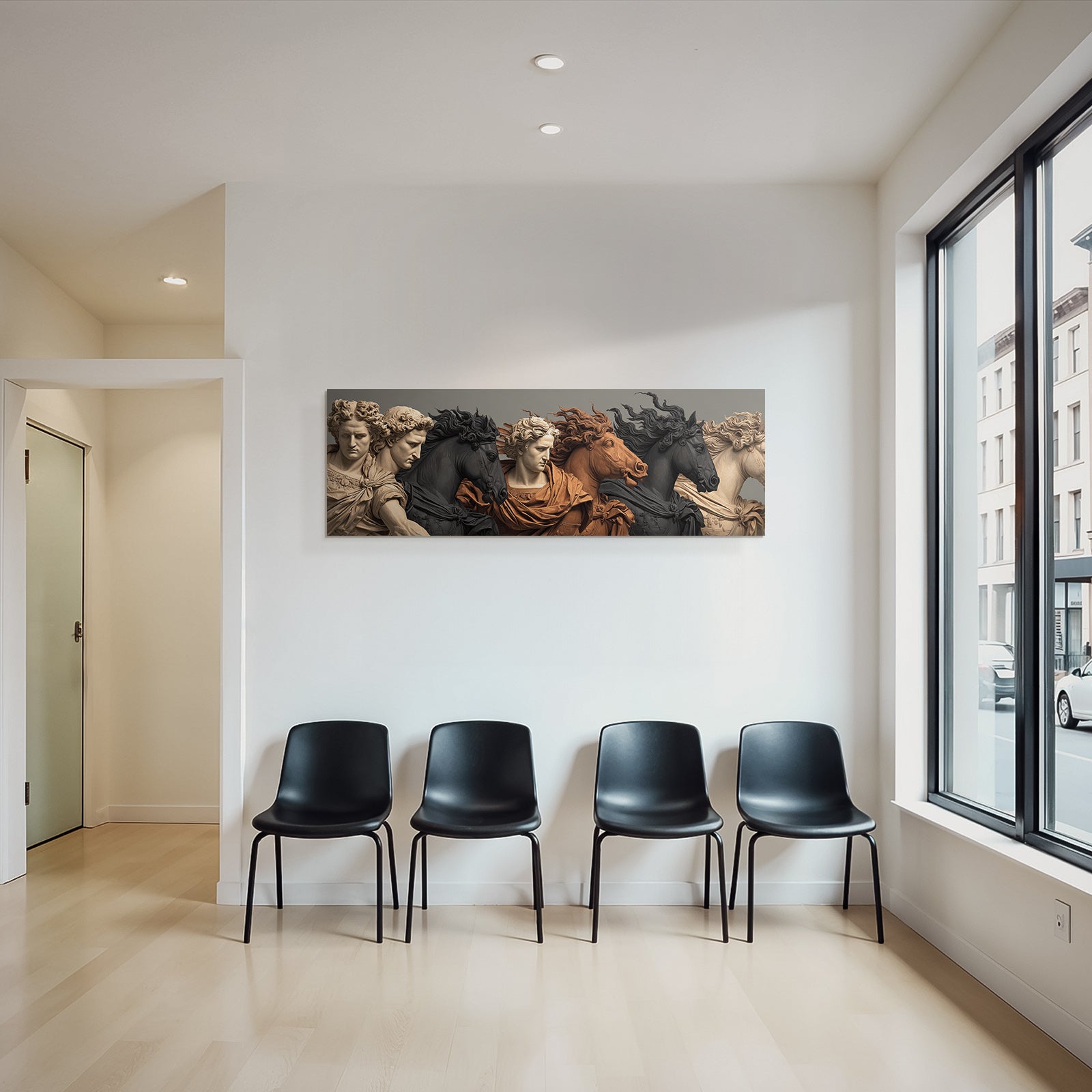 E Skulpturen Hauptszenen Modern Kunstwerk