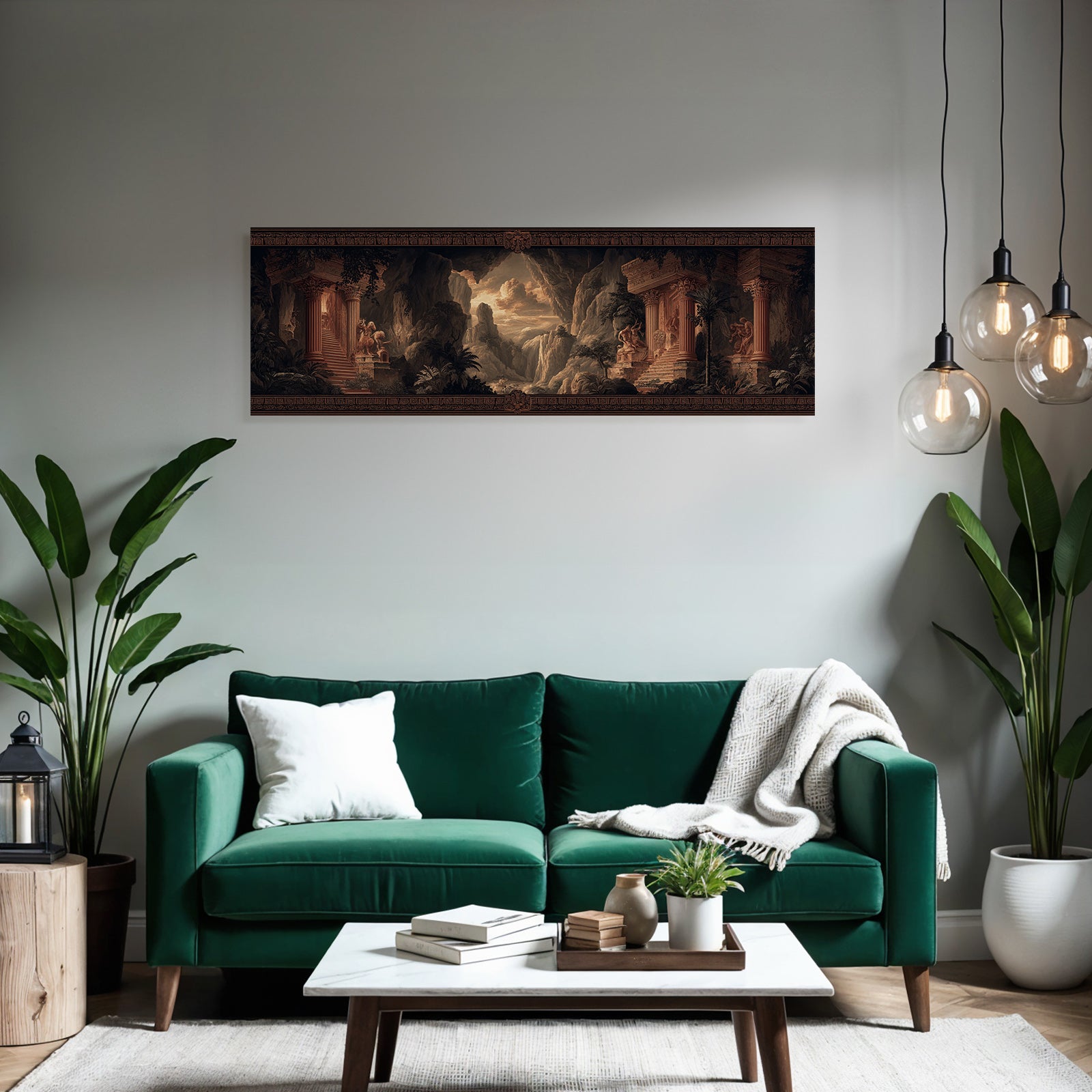 Fantasielandschaft Neoe Architektur Mit Romantischen Elementen