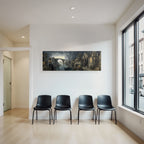Fantastische Landschaft Mit Architektur Und Fluss