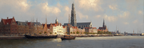 Hafenlandschaft Mit Historischen Gebaeuden Boote Und Kirchtuerme | Klassisch | Einrichtungsstile