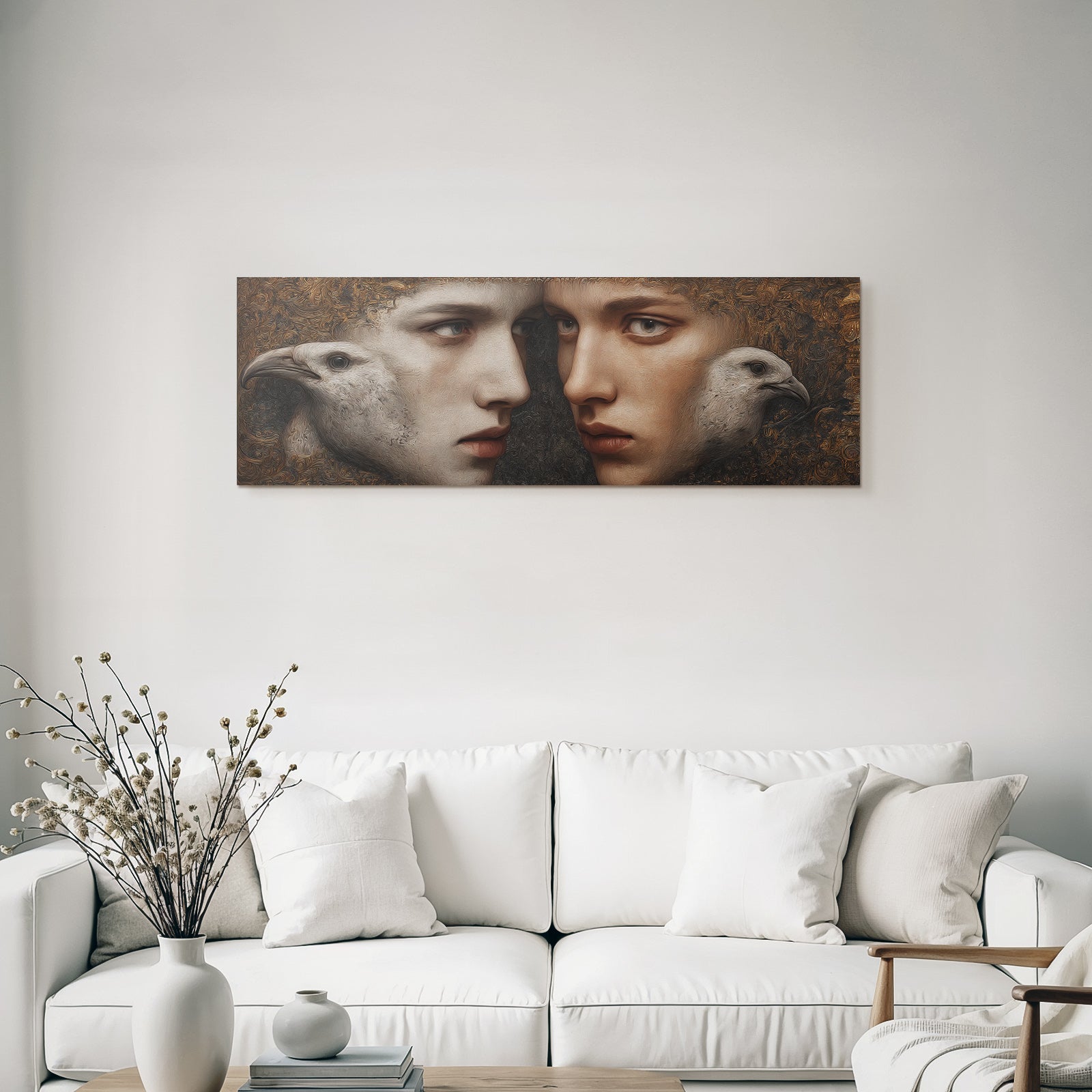 Harmonie Zwischen Mensch Und Vogel