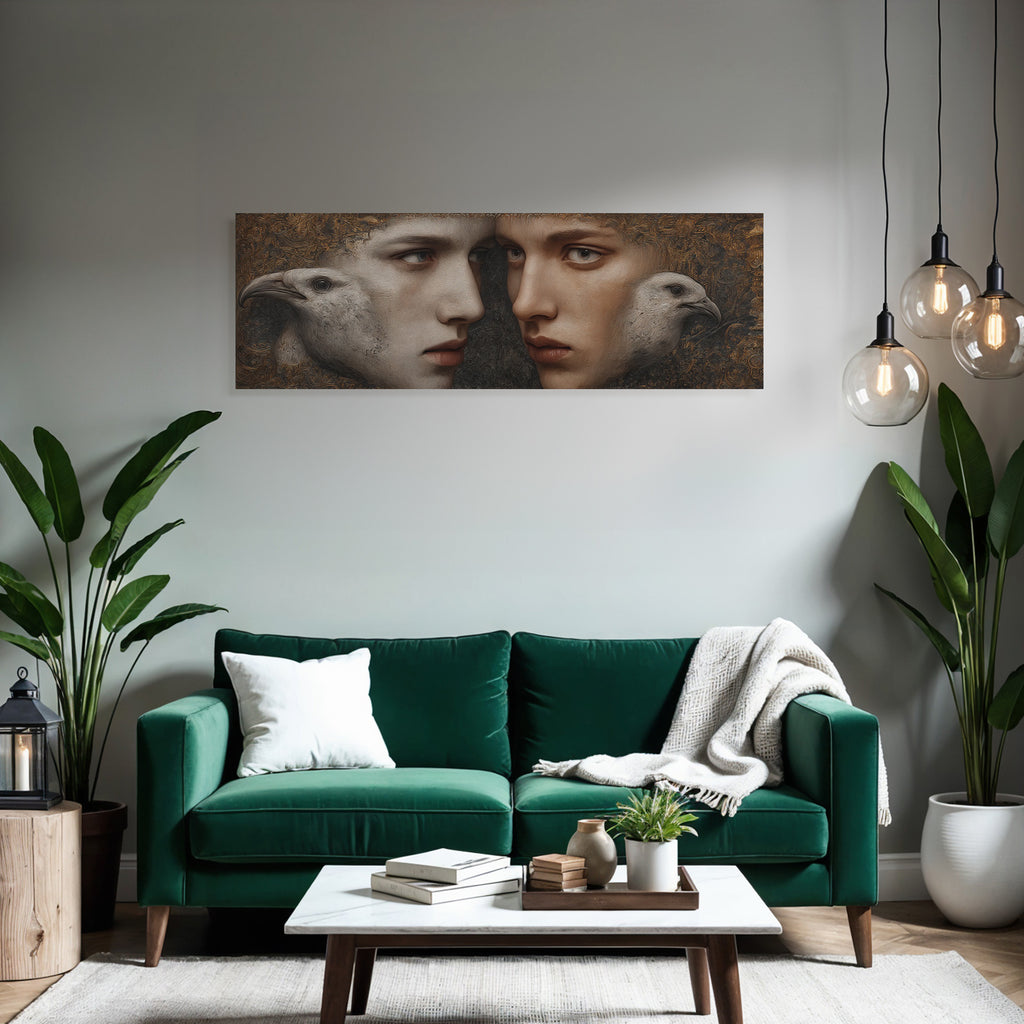 Harmonie Zwischen Mensch Und Vogel