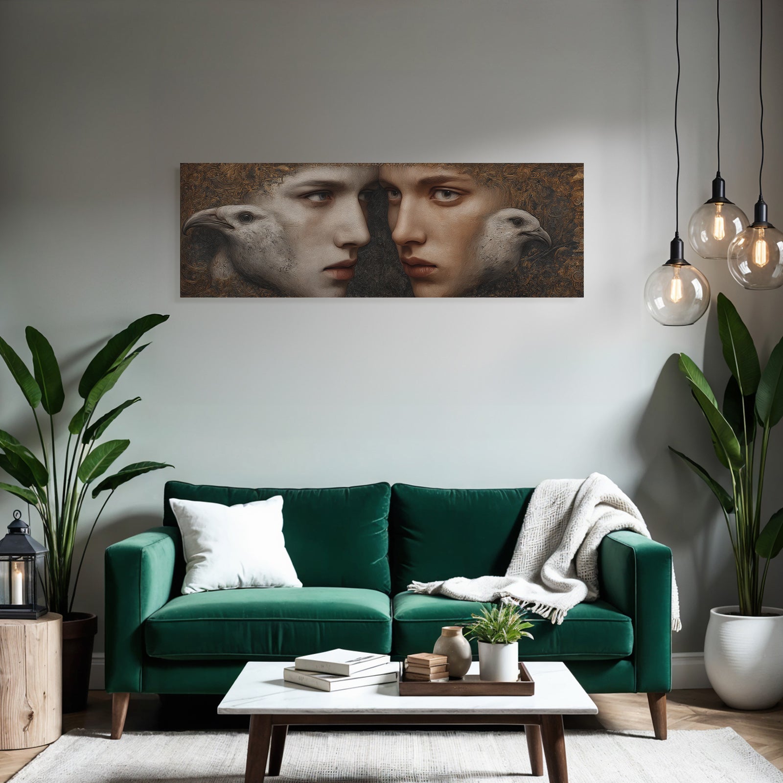 Harmonie Zwischen Mensch Und Vogel