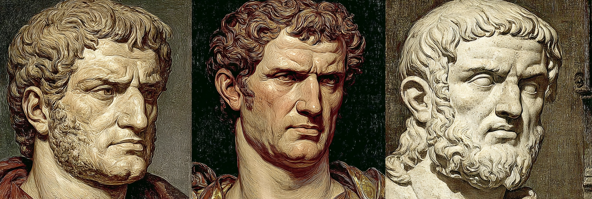 Historische Figuren Stilisierte Darstellungen Romanische Emperoren | Klassisch | Einrichtungsstile