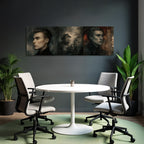Junge Maenner In Artistischem Abstrakten Panel Style