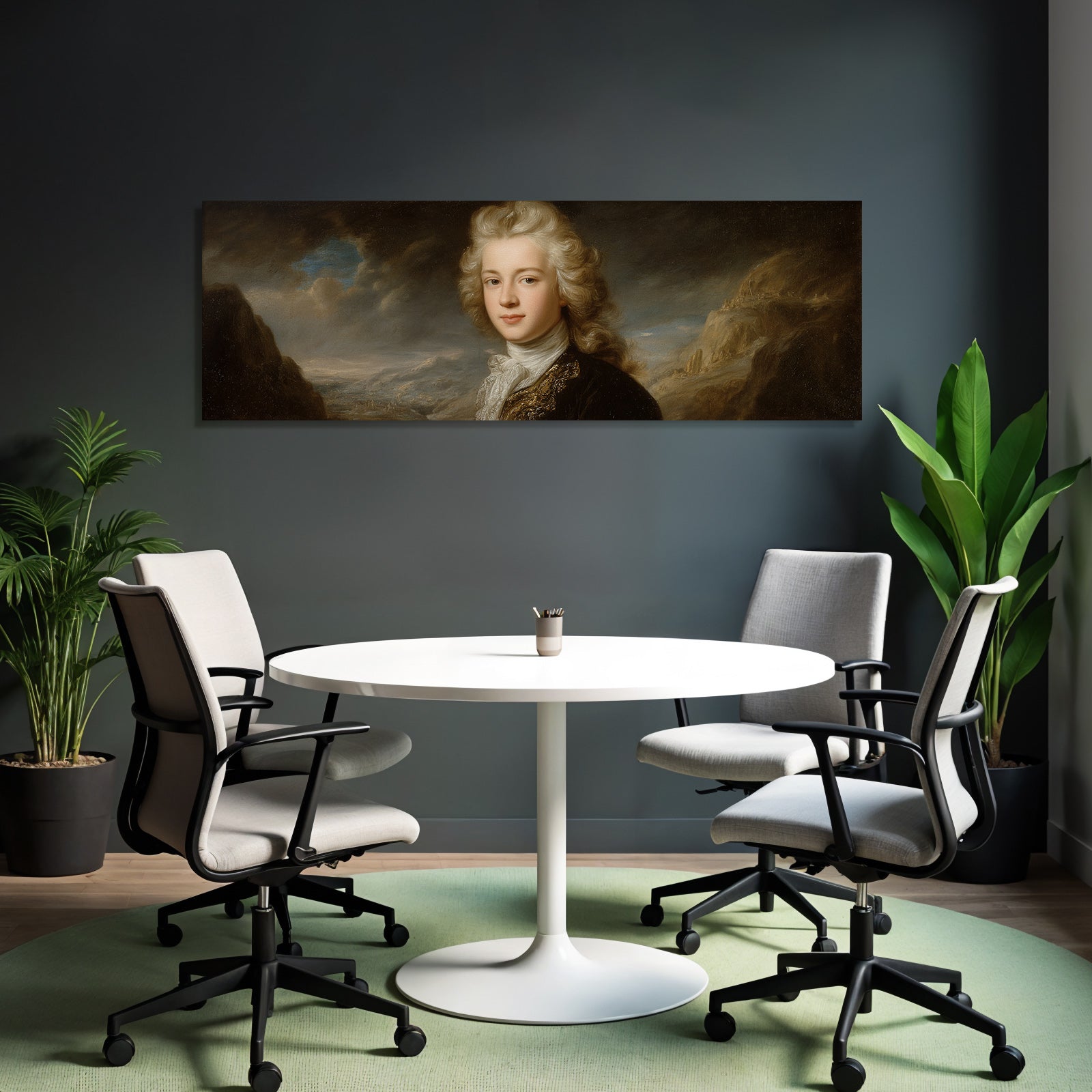 Junger Mann Historisches Portrait Jahrhundert