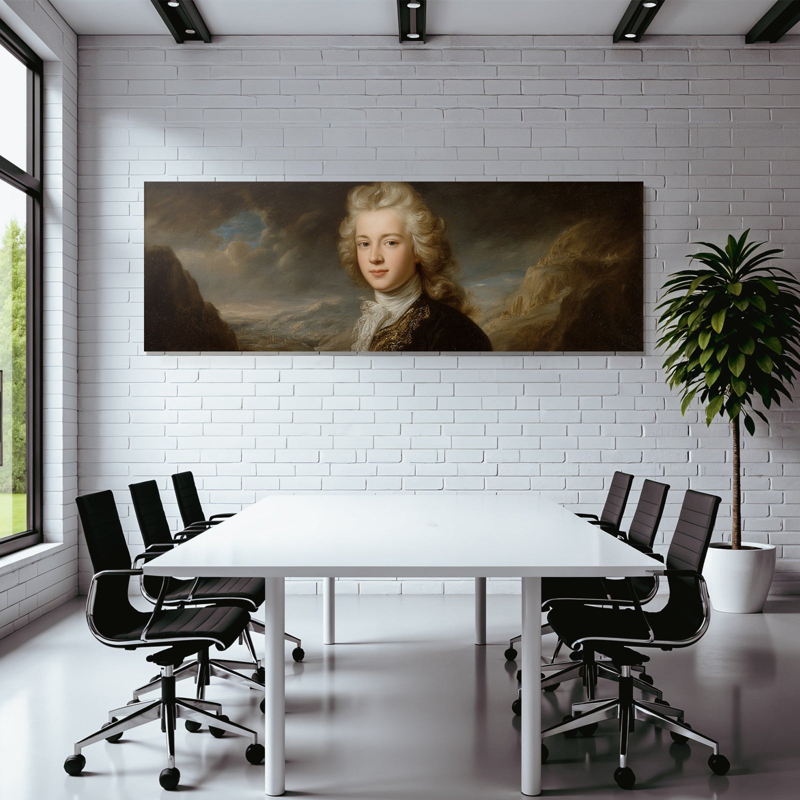 Junger Mann Historisches Portrait Jahrhundert