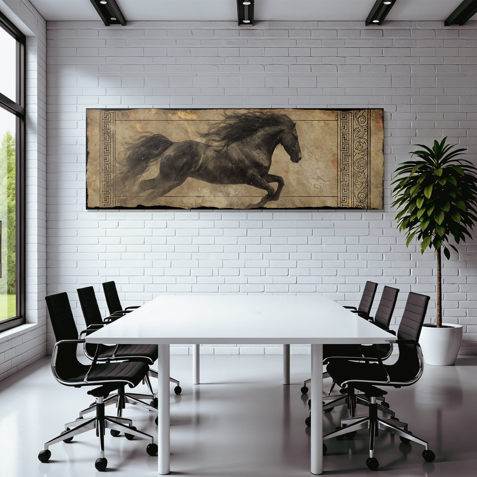 Laufsendes Pferd Vintage Illustration Grazie Kraft