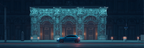 Luxus Gebaeude Moderne Autos Nacht Szene | Klassisch | Einrichtungsstile