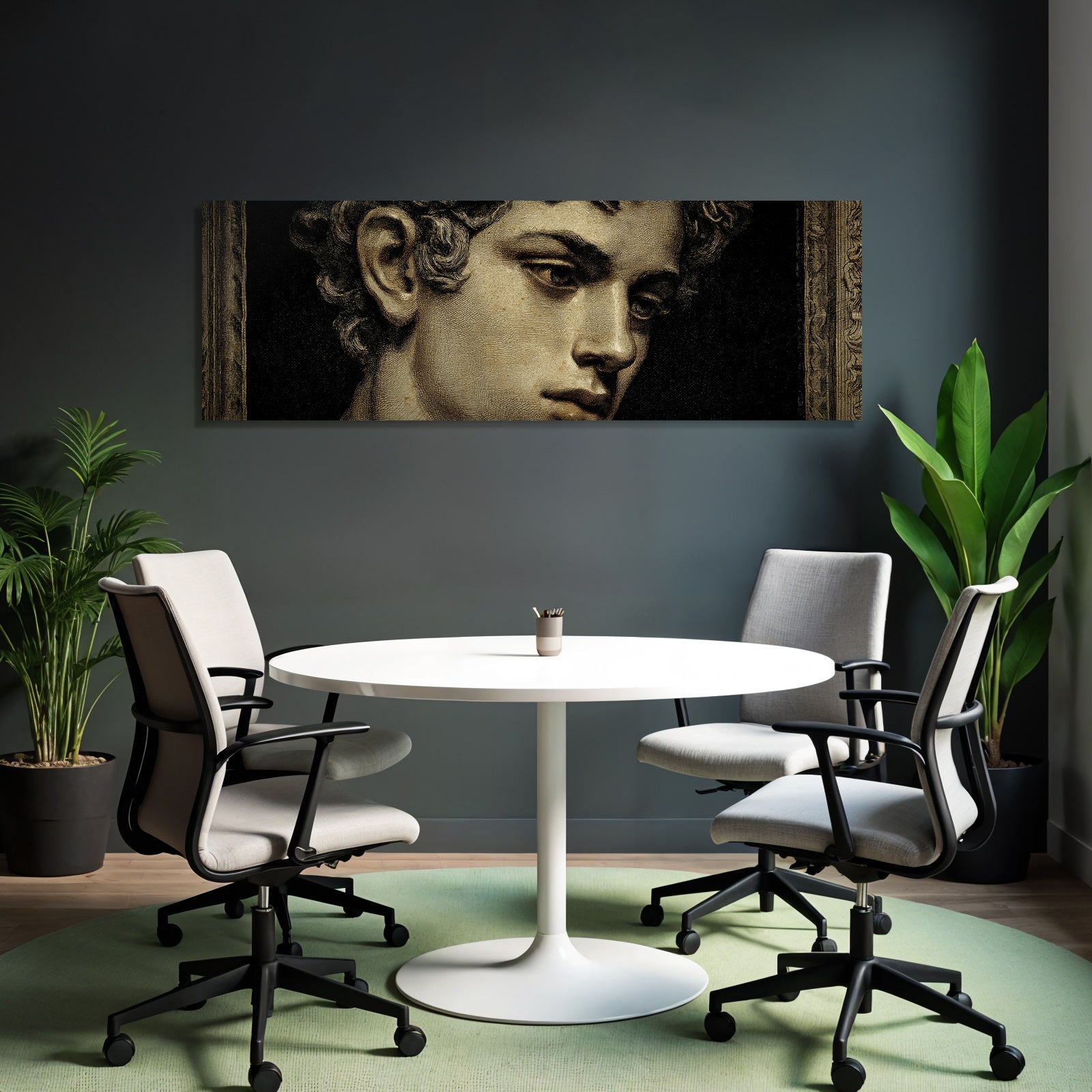 Maennliche Figuren Portrait Inspirierte Von Er Kunst Detaillierte Darstellung