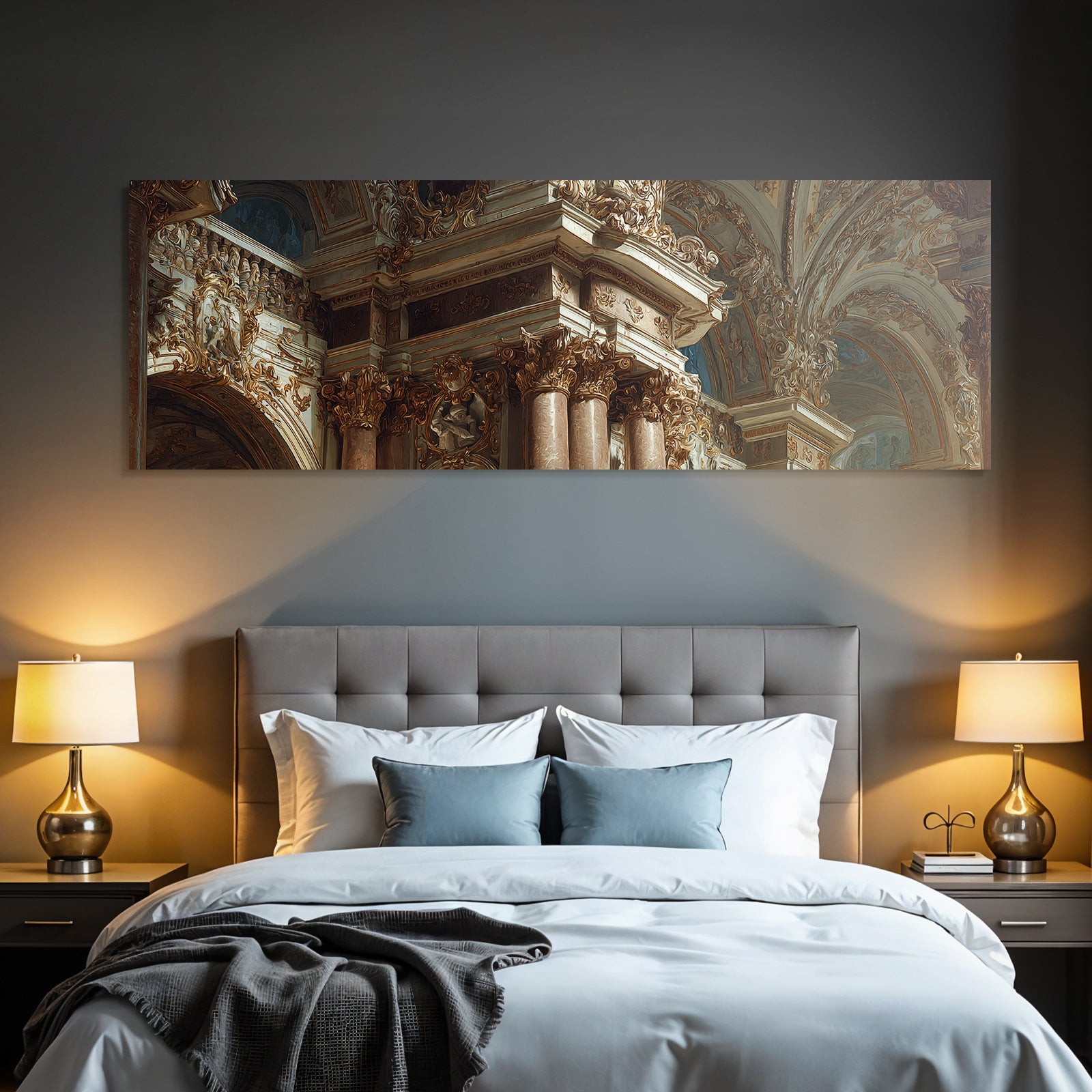 Ornate Architectural Interior Baroque Neoclassical Stil