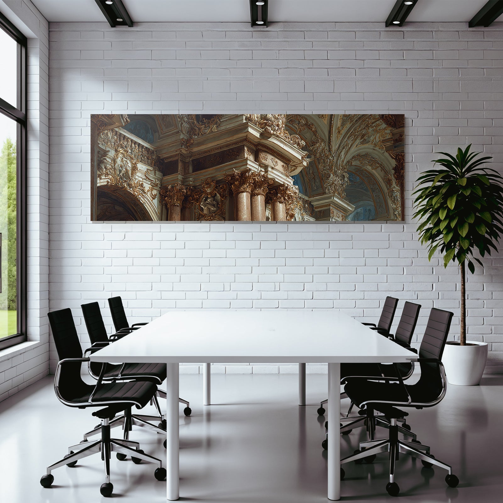 Ornate Architectural Interior Baroque Neoclassical Stil