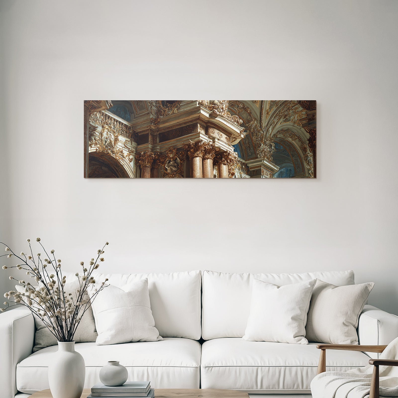 Ornate Architectural Interior Baroque Neoclassical Stil