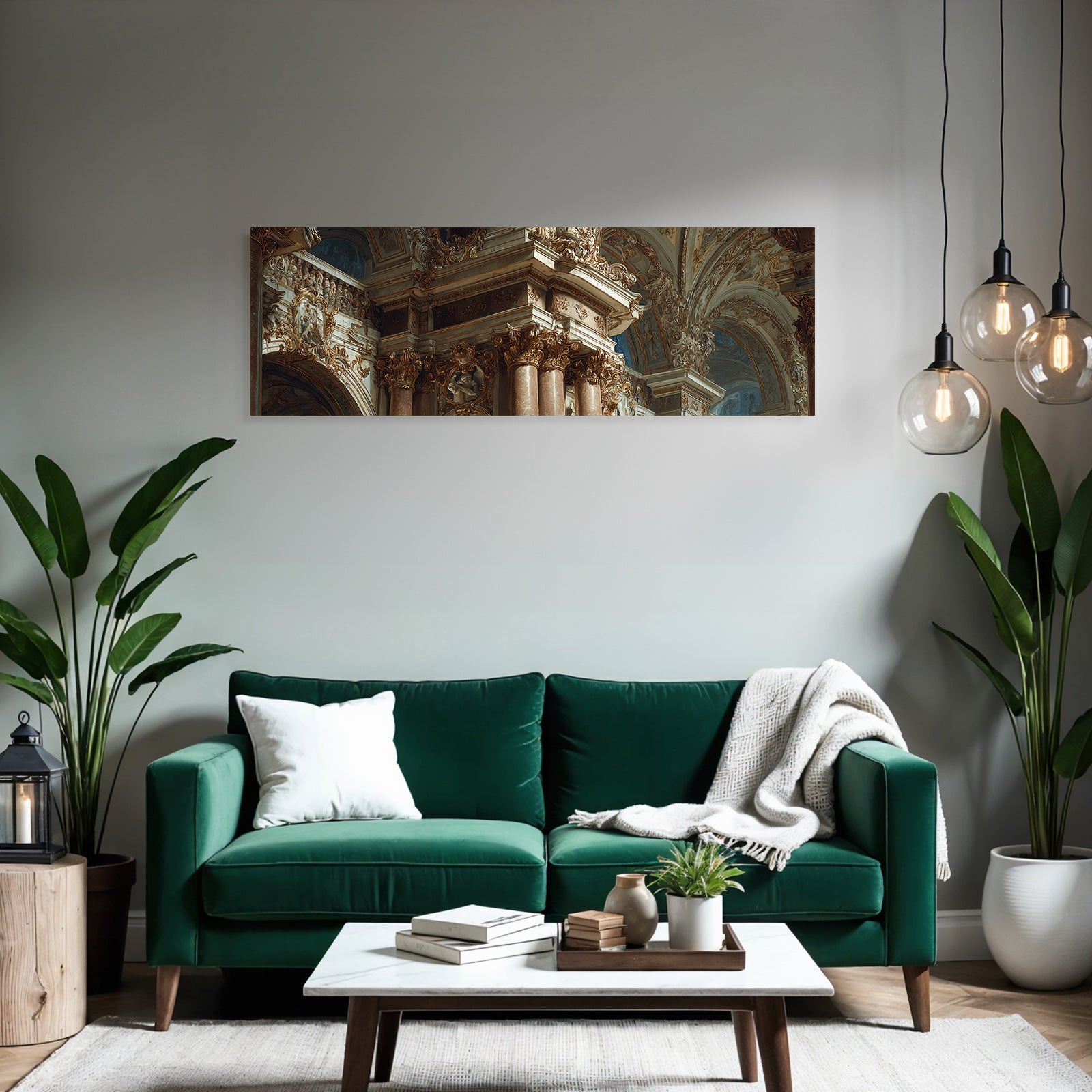 Ornate Architectural Interior Baroque Neoclassical Stil