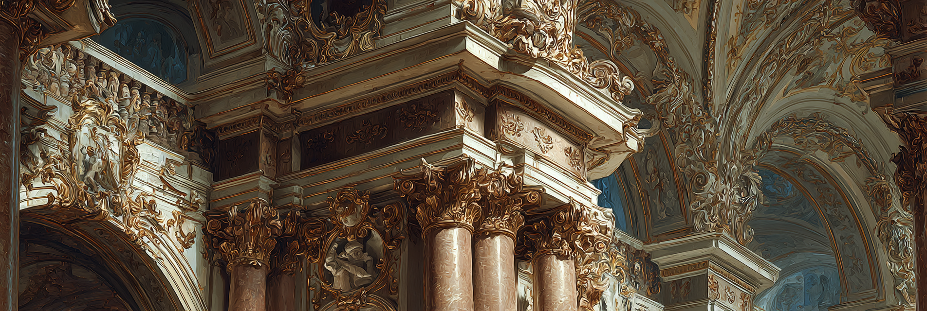 Ornate Architectural Interior Baroque Neoclassical Stil | Klassisch | Einrichtungsstile