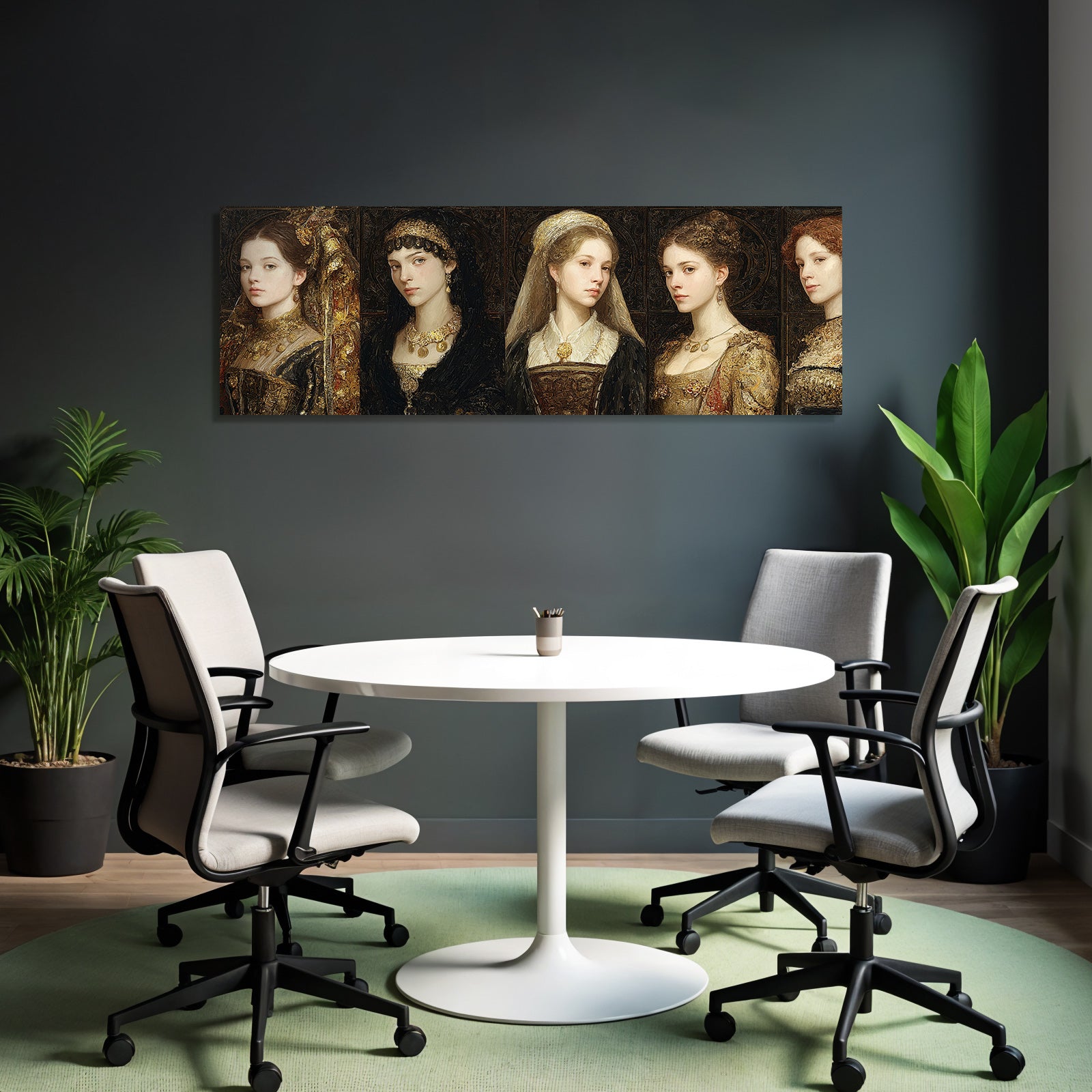 Portraits Von Frauen Historische Mode Kultur Aesthetik