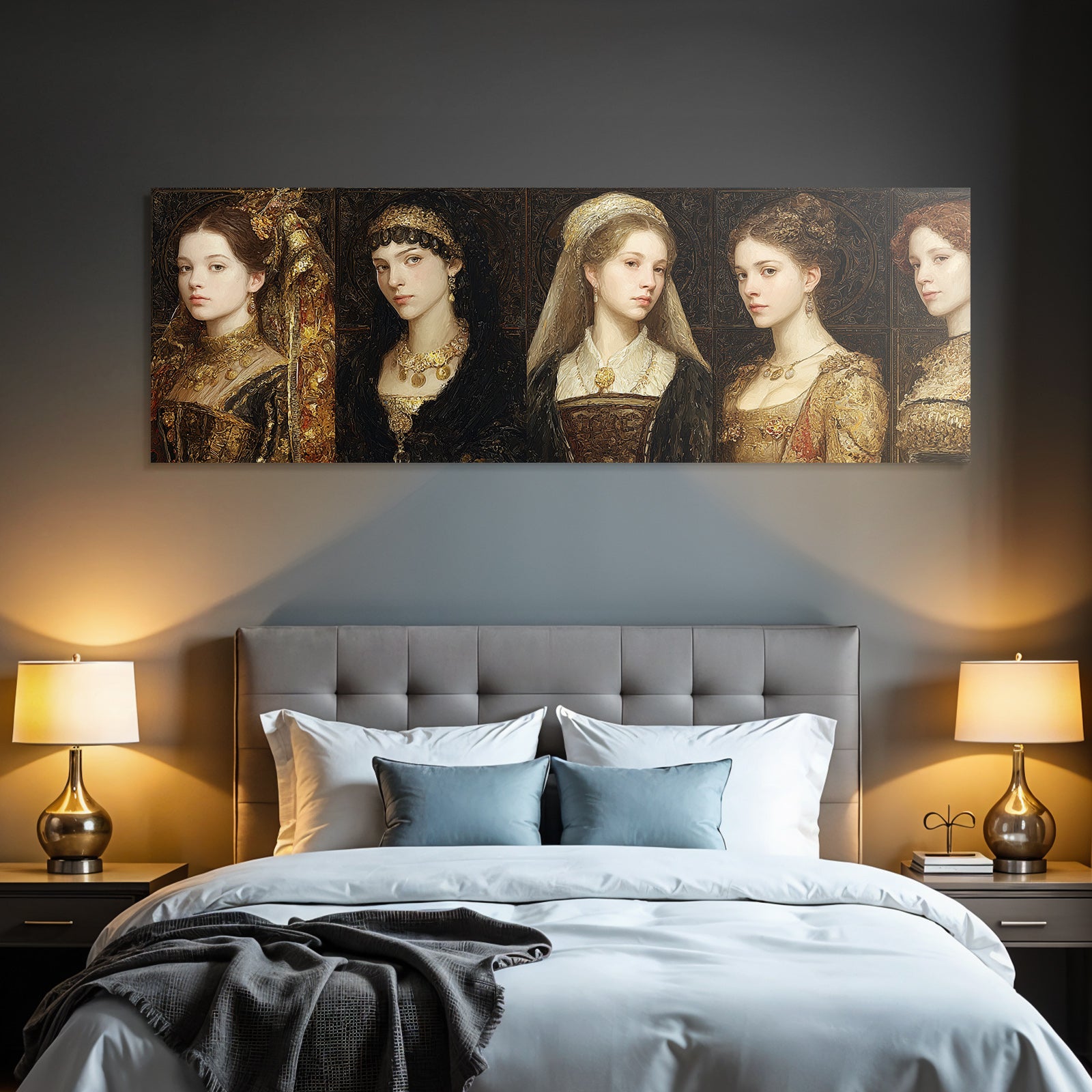 Portraits Von Frauen Historische Mode Kultur Aesthetik