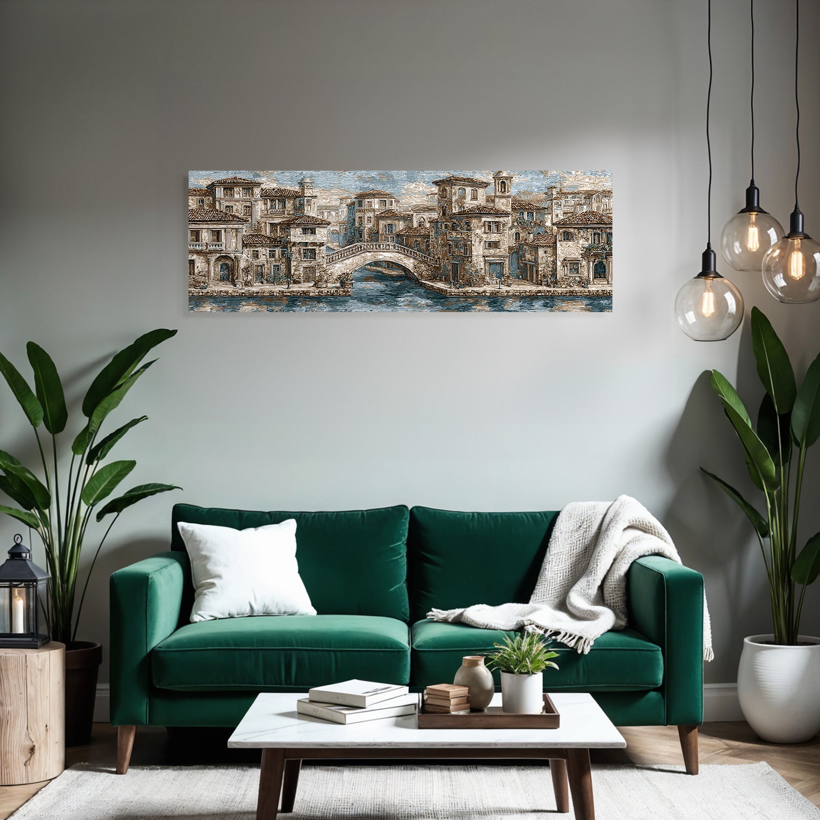 Quaint Waterfront Scene Ornate Buildings Bridge Tranquility Deutsche Stadt