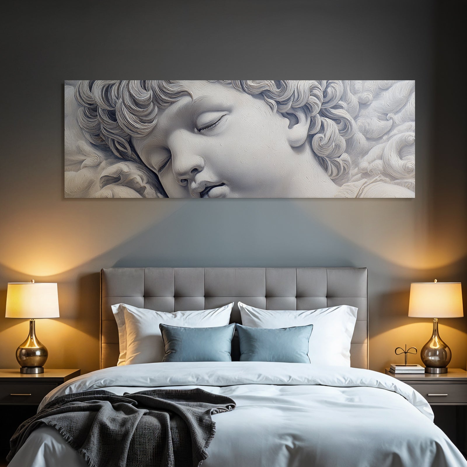 Schlafende Figuren Engel Relief Kunst Naheansicht