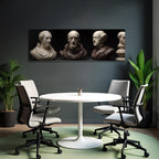 Skulpturen Buesten Historieste Fiktive Figuren