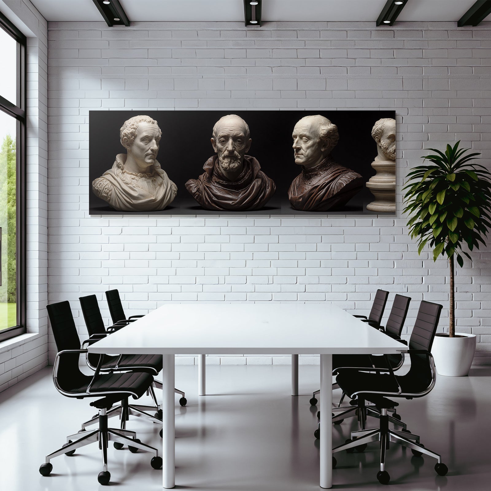 Skulpturen Buesten Historieste Fiktive Figuren