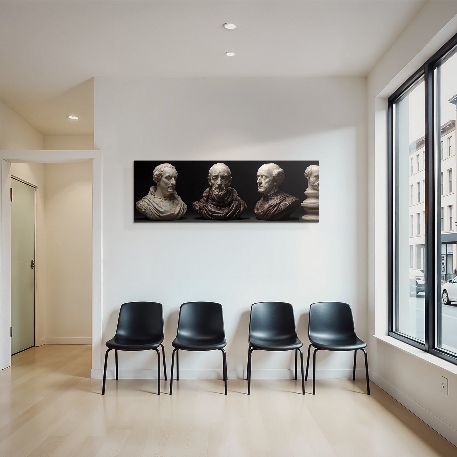 Skulpturen Buesten Historieste Fiktive Figuren