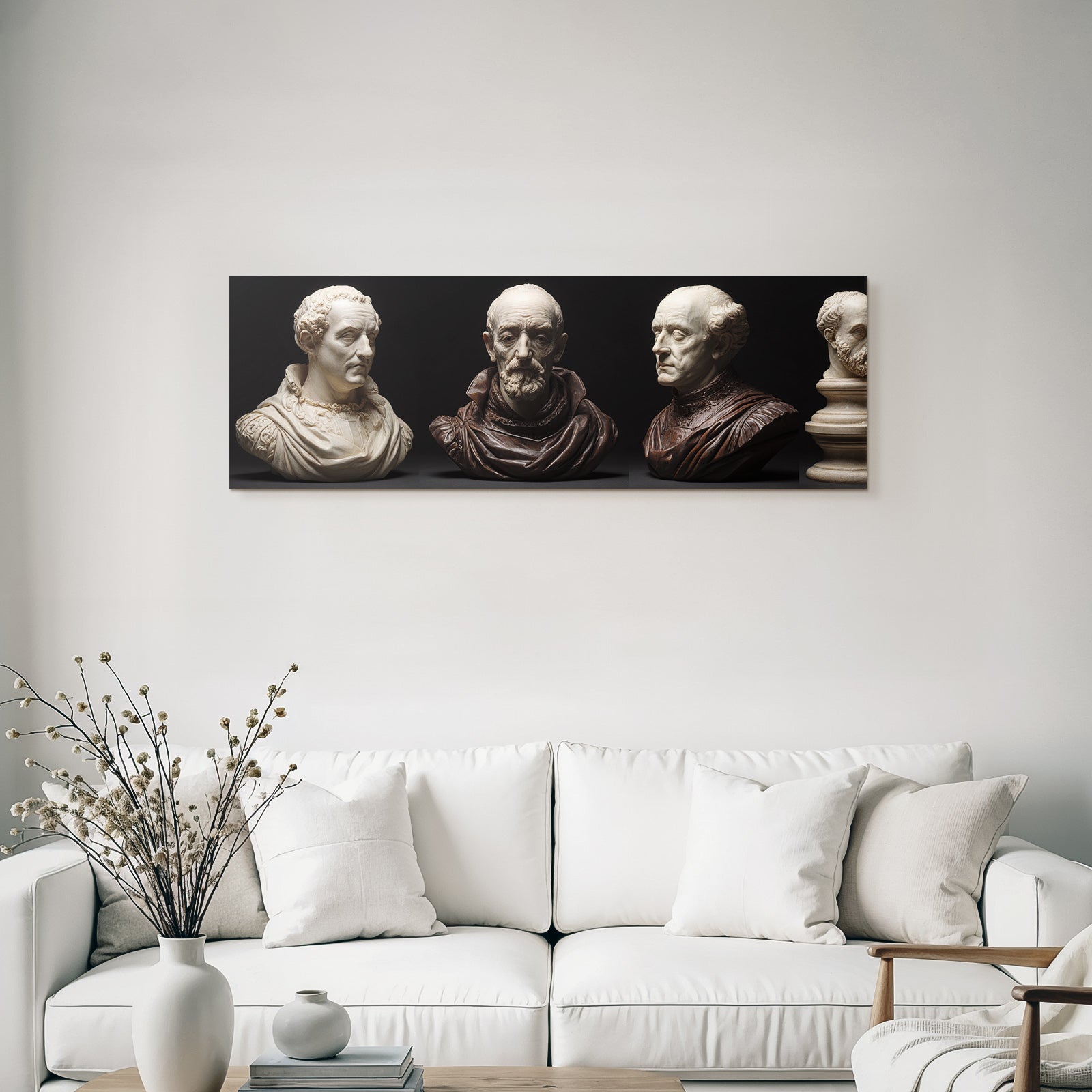 Skulpturen Buesten Historieste Fiktive Figuren