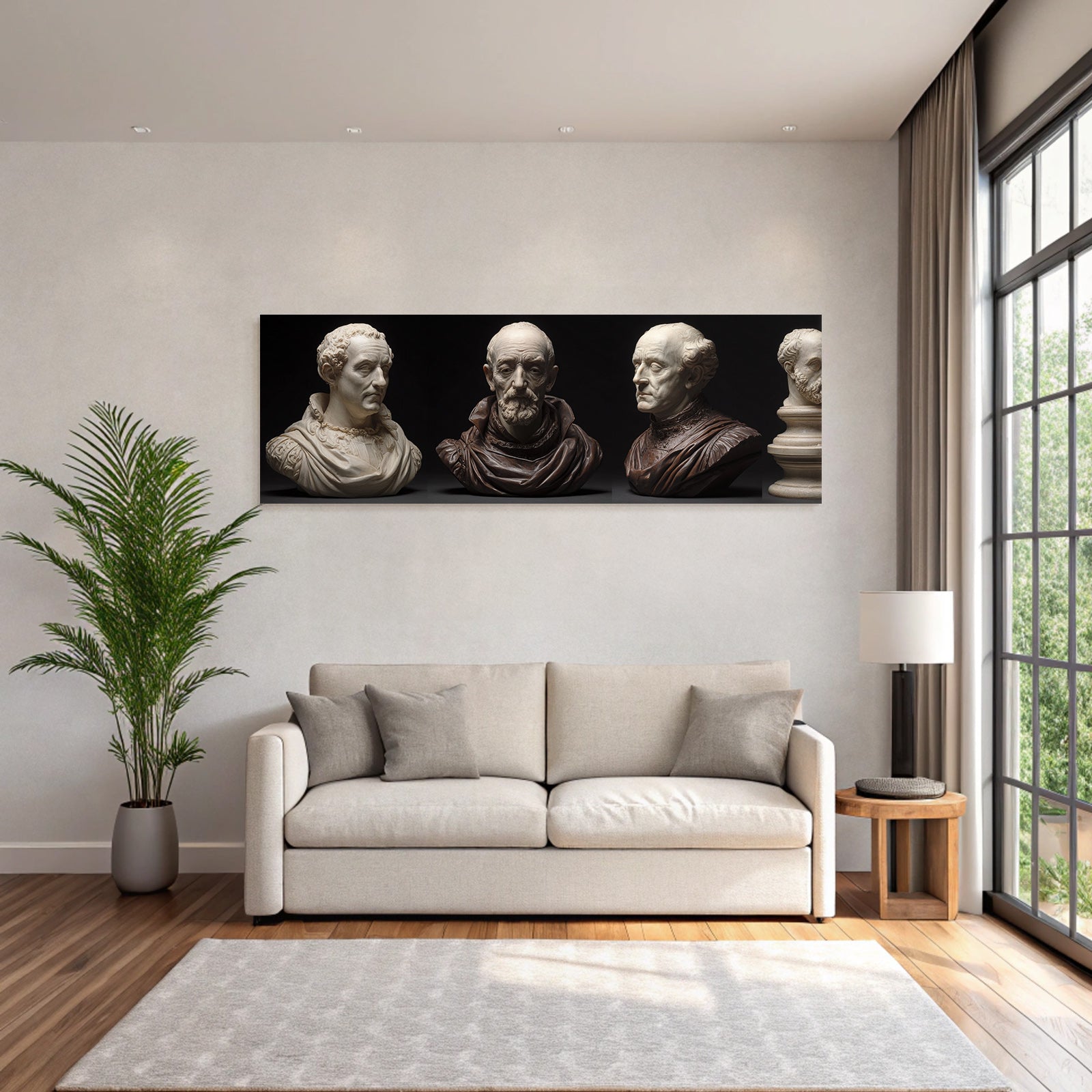 Skulpturen Buesten Historieste Fiktive Figuren