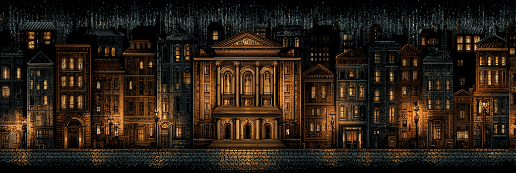 Stadtansicht Nacht Mit Gebaeuden Und Licht Illustration | Klassisch | Einrichtungsstile