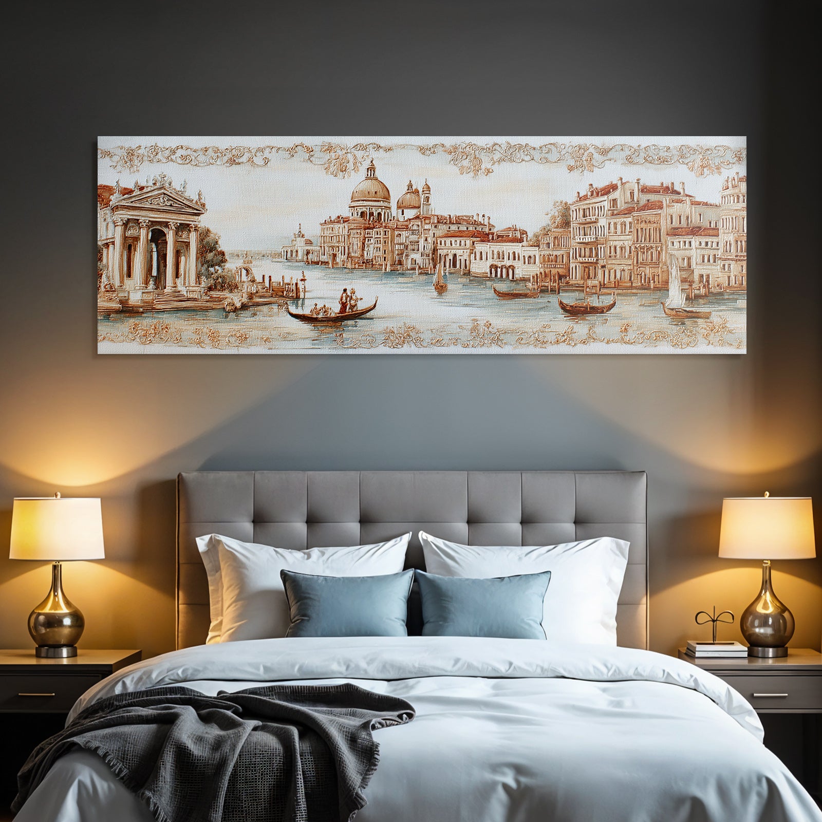 Venezianische Landschaft Gondeln Kanal Dekorativ