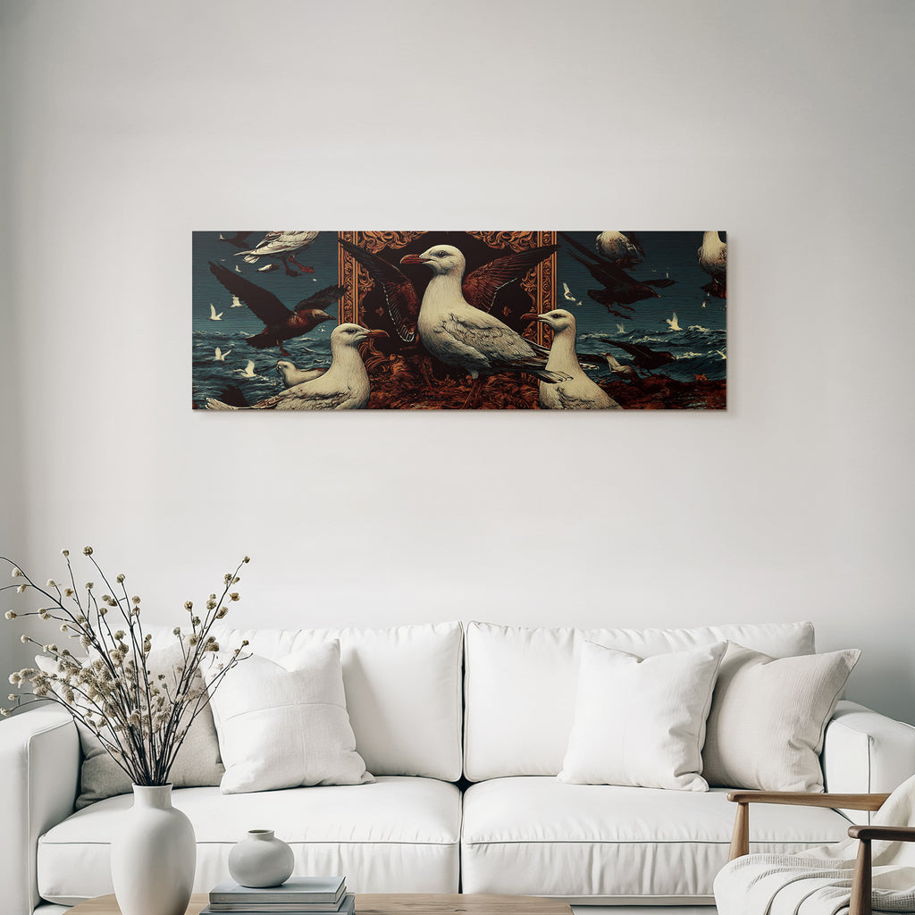 Vogel Art Meer Background Kunstwerk