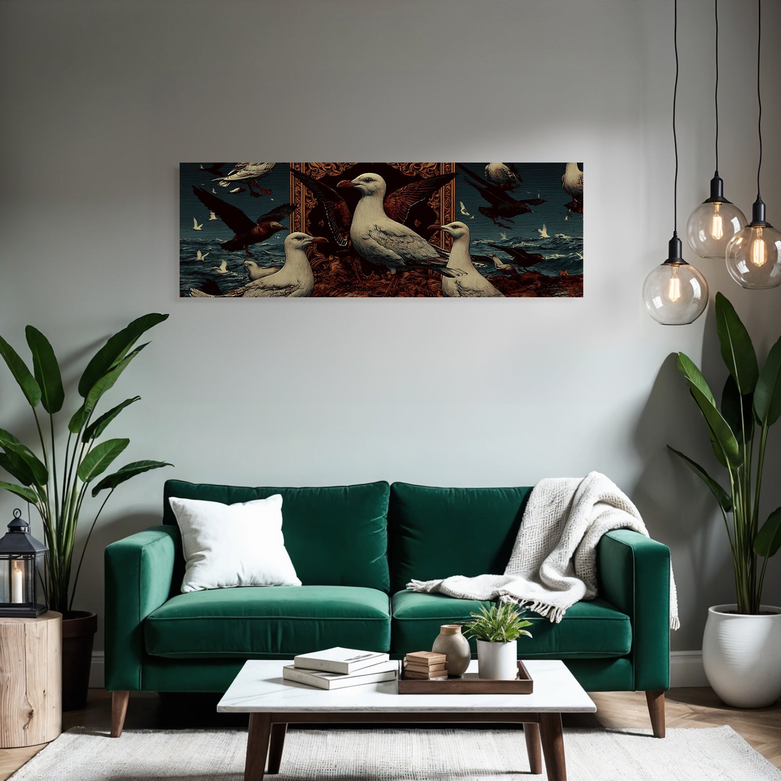 Vogel Art Meer Background Kunstwerk
