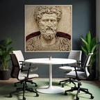 Hairy Figures Carving Artwork Roman Greek Realism