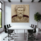 Hairy Figures Carving Artwork Roman Greek Realism