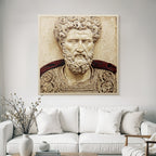 Hairy Figures Carving Artwork Roman Greek Realism