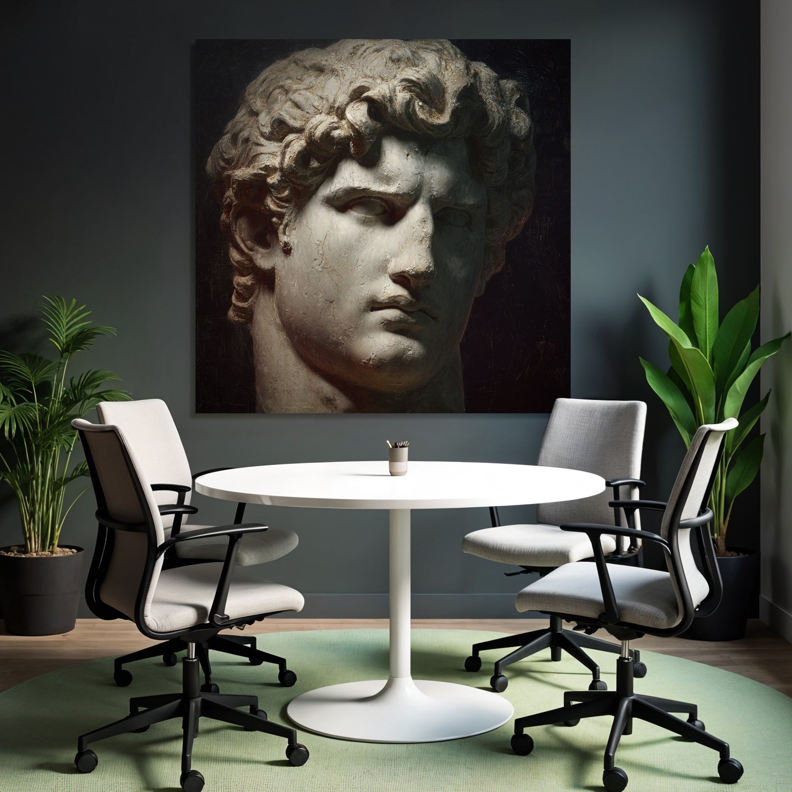 E Sculpture Male Figures Idealized Form Detailed
